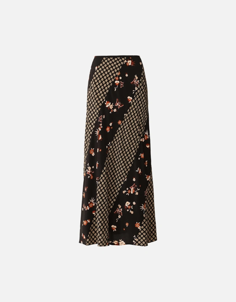 Silk Hudson Floral Midi Skirt