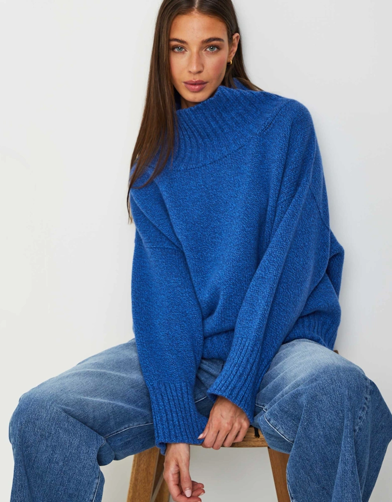 Merino Cashmere High Neck Jumper