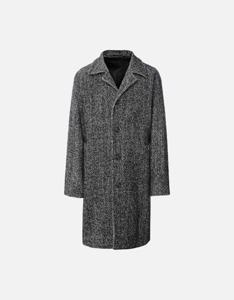 Wool Herringbone Overcoat