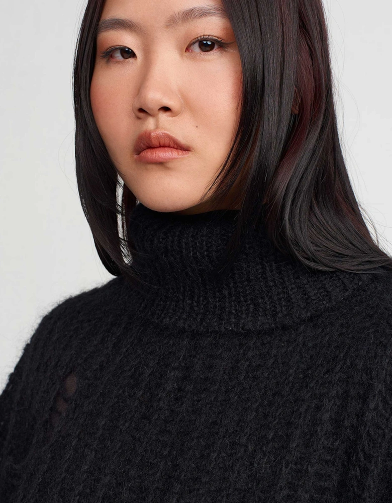 Oversized Wool Jumper With Holes