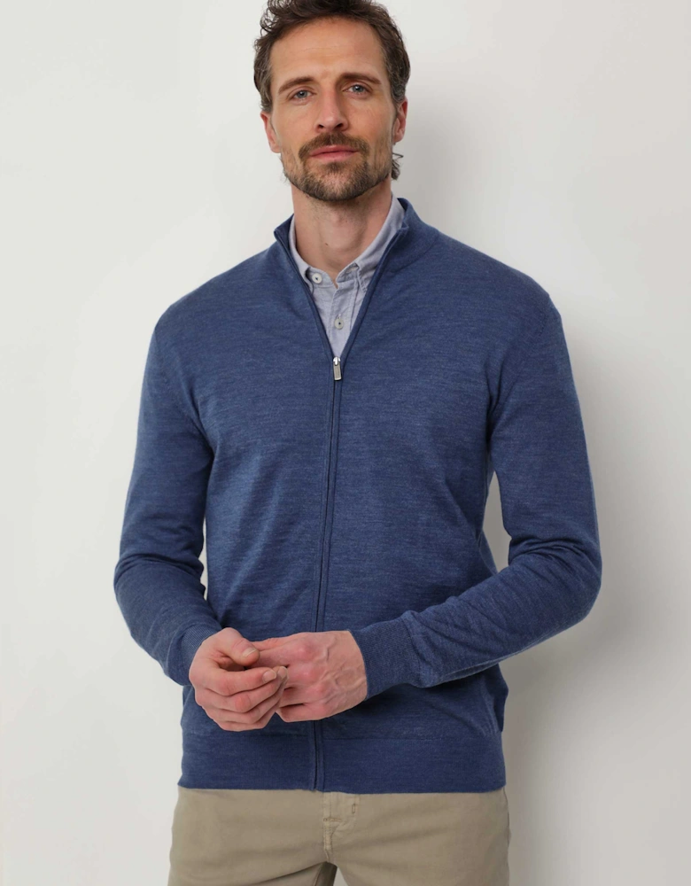 Merino Zip Cardigan