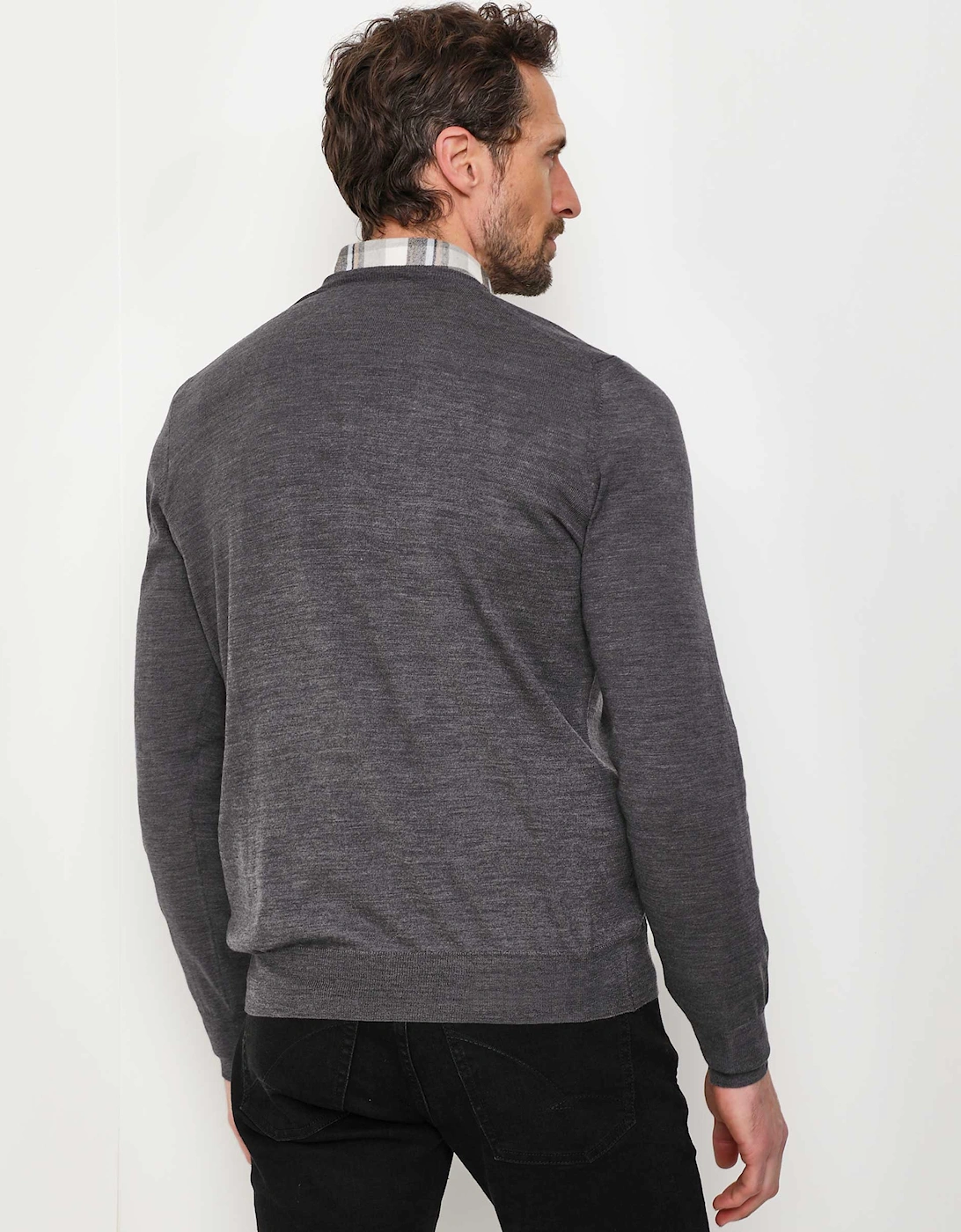 Virgin Wool V-Neck Jumper