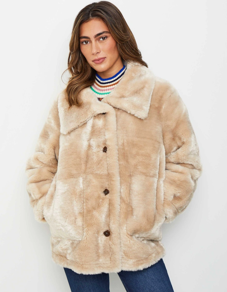 Faux Fur Reversible Coat