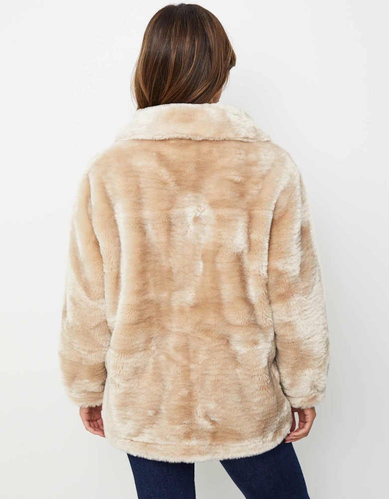 Faux Fur Reversible Coat