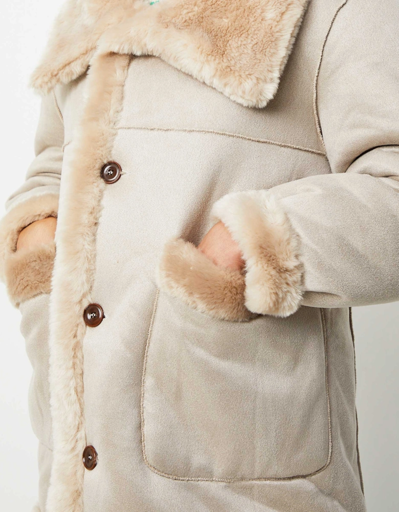 Faux Fur Reversible Coat