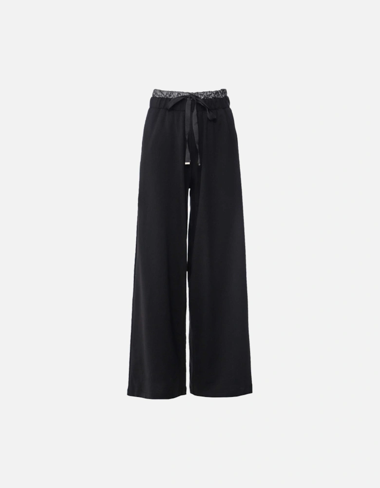 Wide-Leg Cotton Trousers