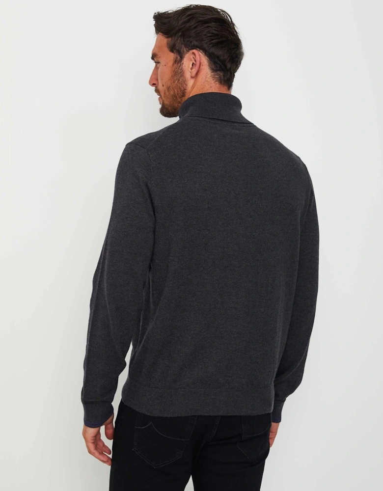 Roll Neck Zebra Jumper