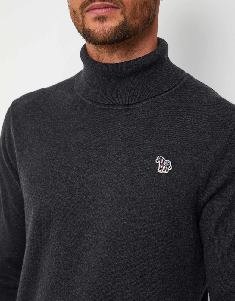 Roll Neck Zebra Jumper