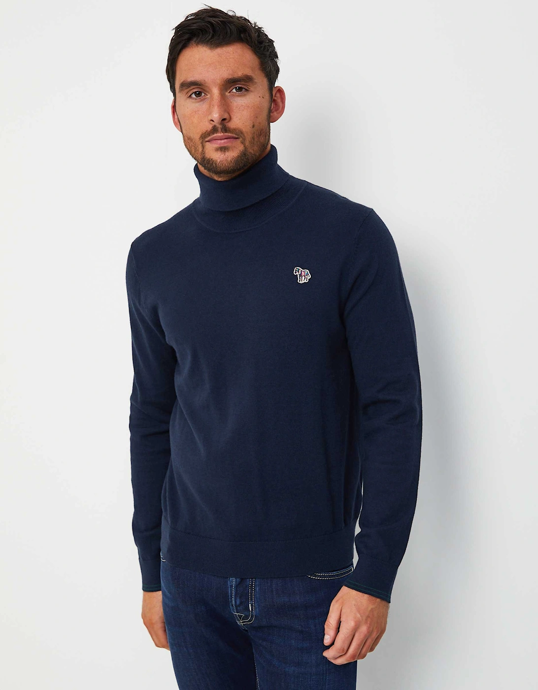 Roll Neck Zebra Jumper