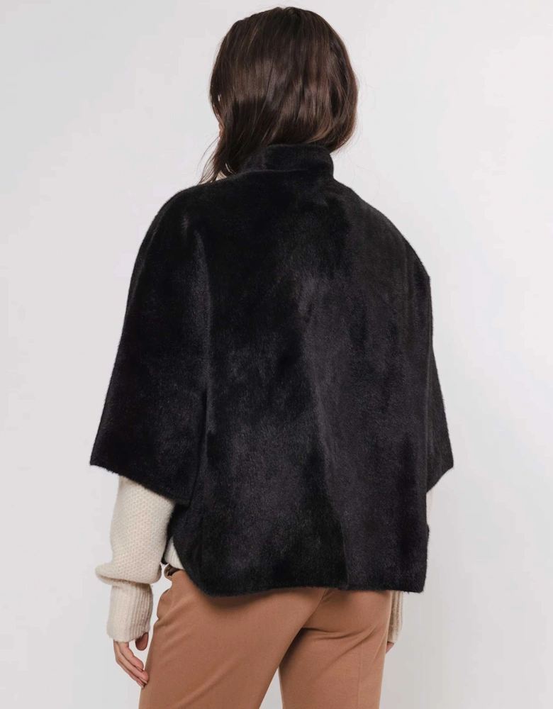 Dewi Faux Fur Cape