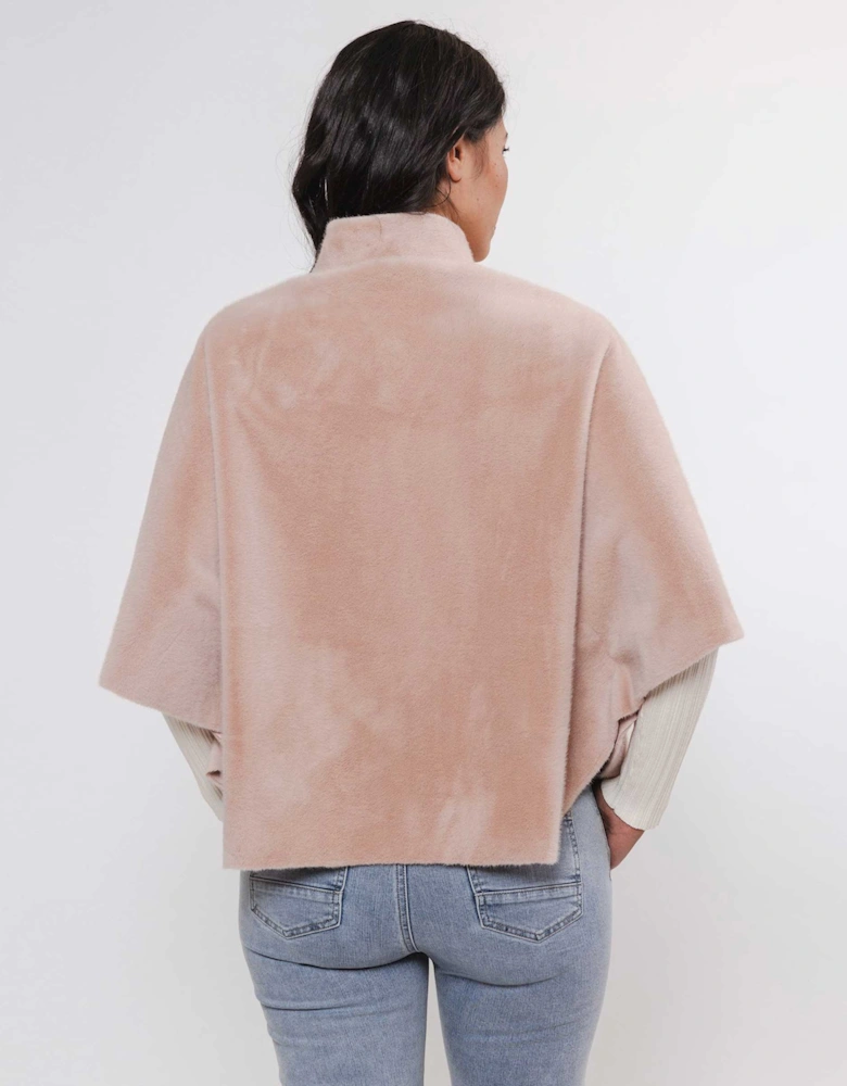 Dewi Faux Fur Cape