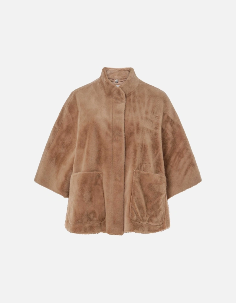 Dewi Faux Fur Cape