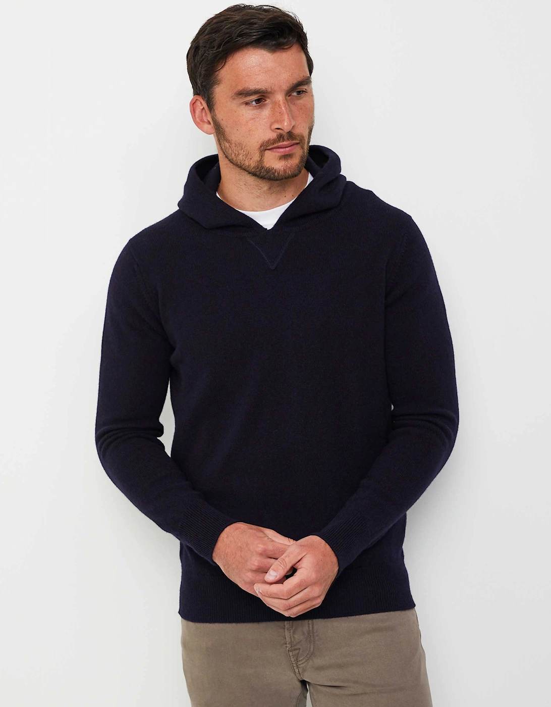 Lambswool Hooded Jumper