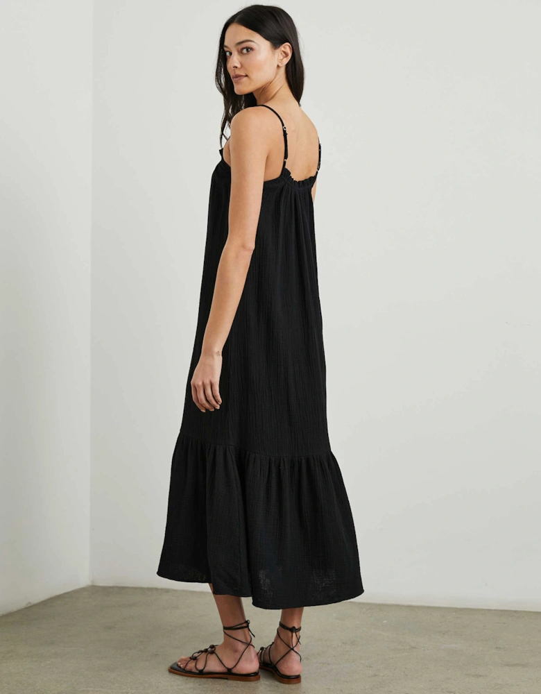 Black Gauze Marseille Dress