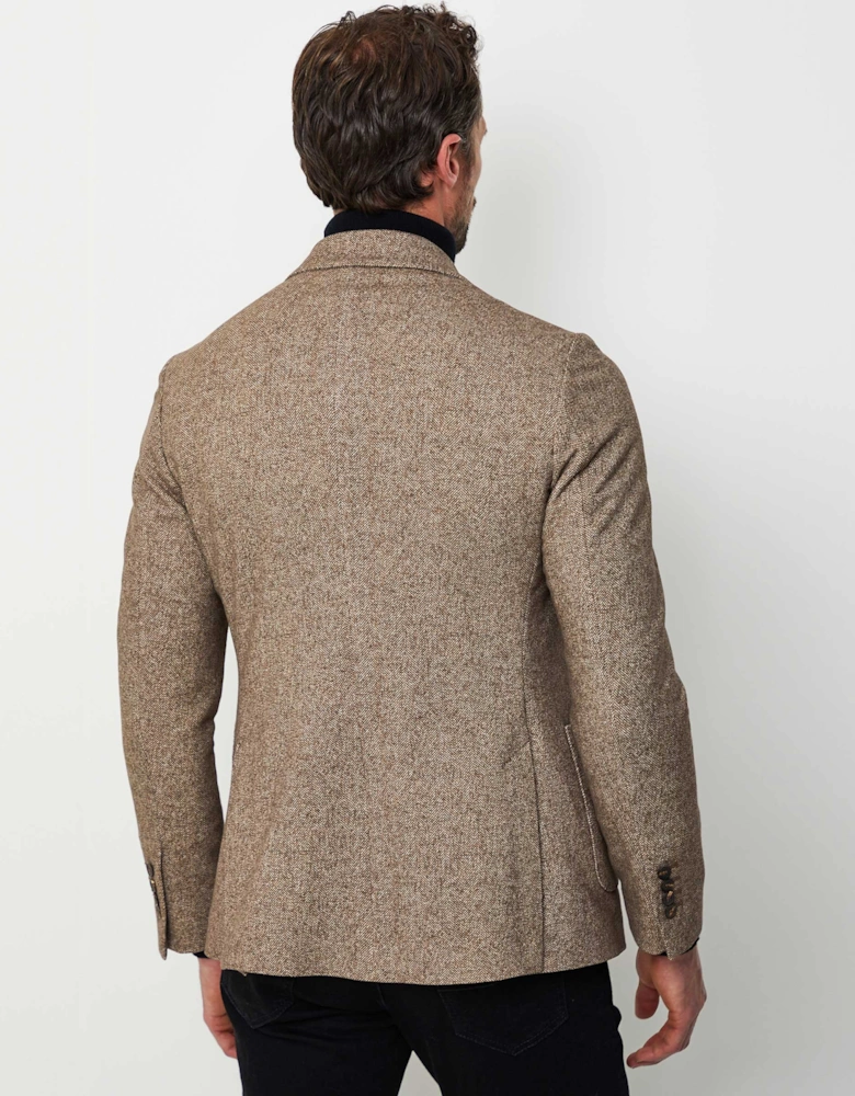 Herringbone Double-Breasted Jacket