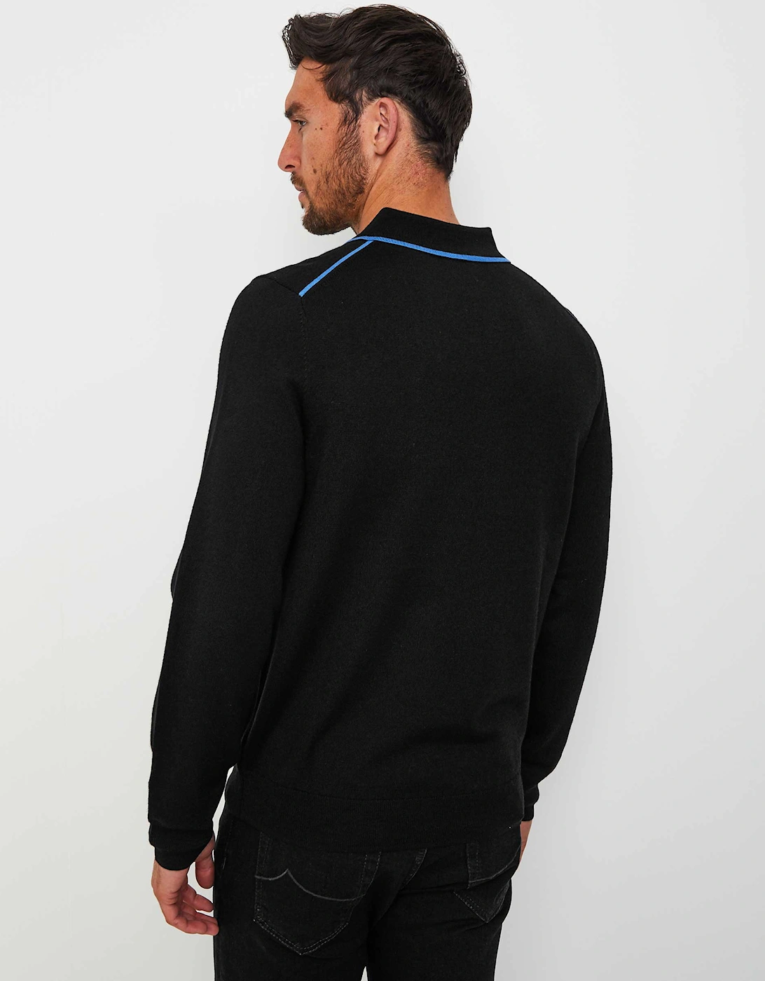 Merino Long Sleeve Polo Shirt