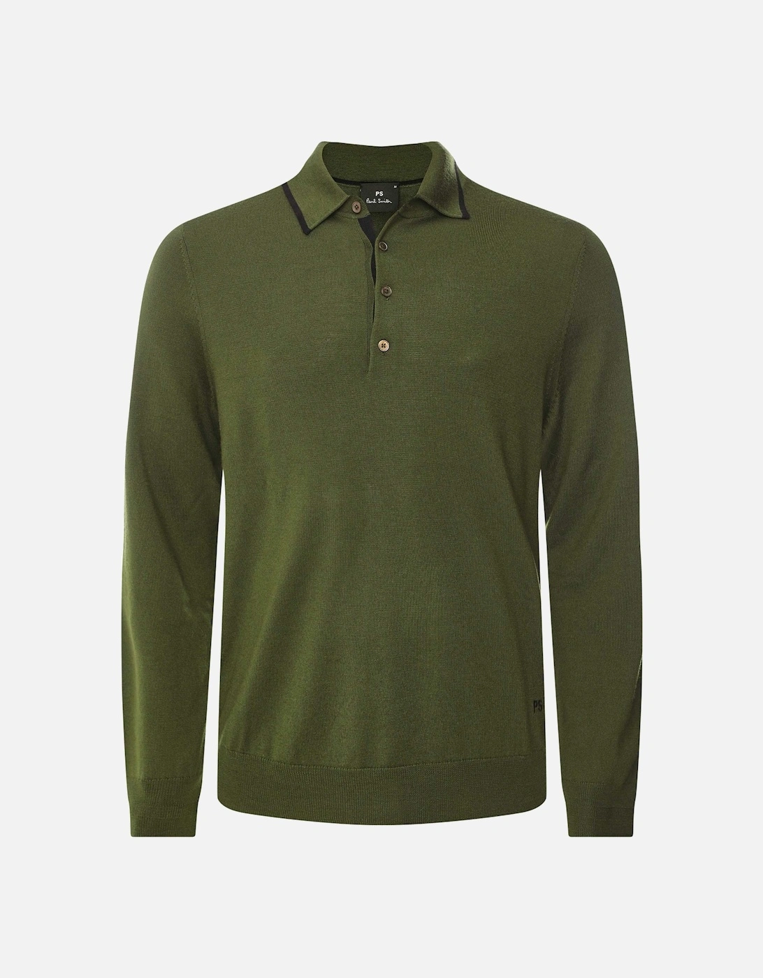 Merino Long Sleeve Polo Shirt, 5 of 4