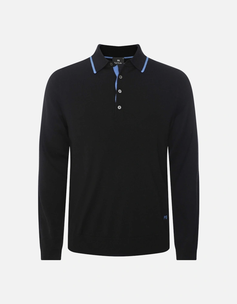 Merino Long Sleeve Polo Shirt