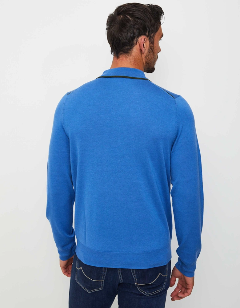 Merino Long Sleeve Polo Shirt