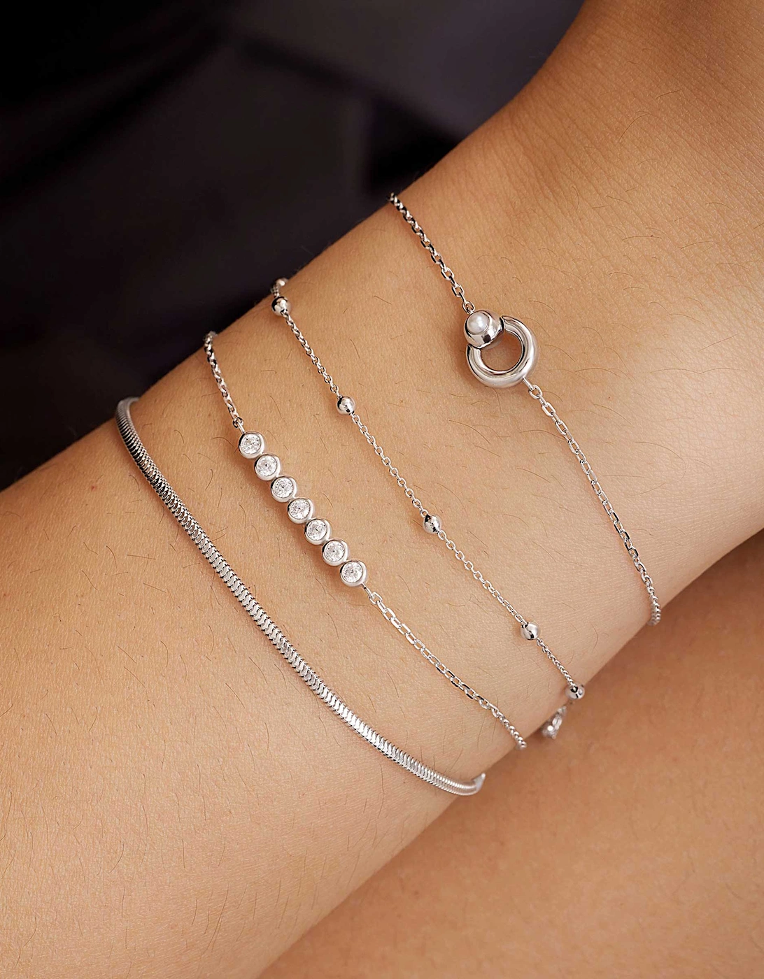 Hoop Freshwater Pearl Bracelet