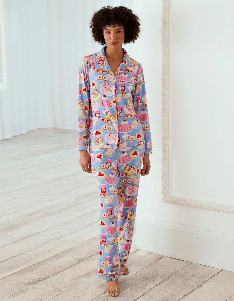 Dessert Print Long Pyjama Set