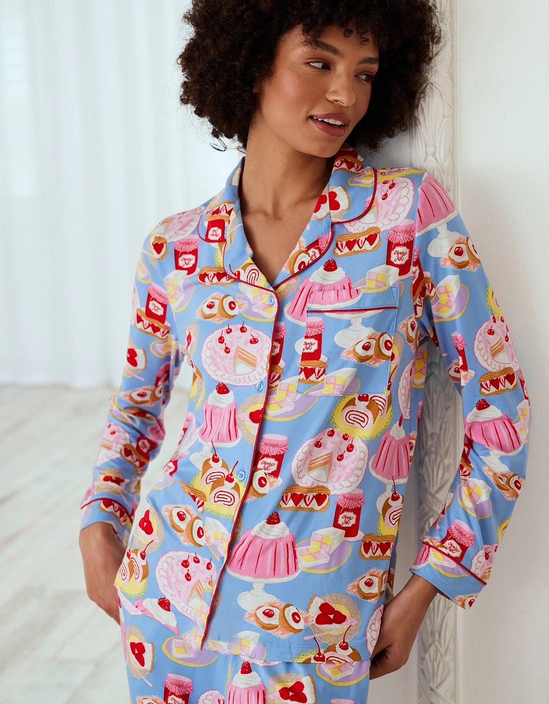 Dessert Print Long Pyjama Set