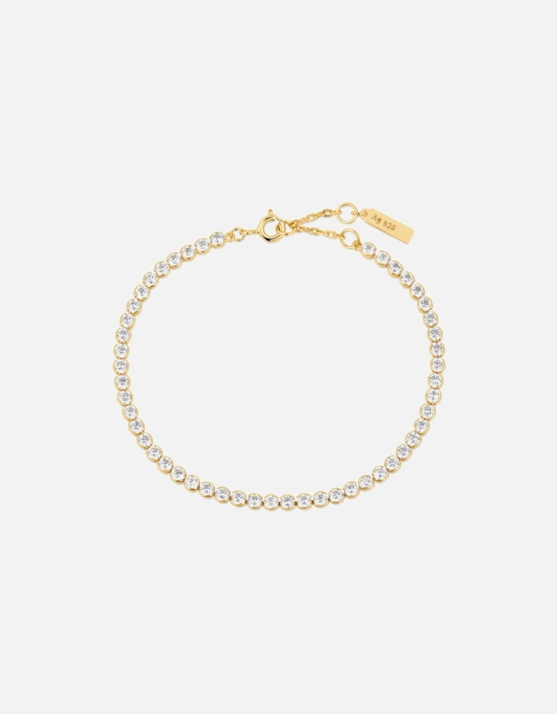 Row Bezel Set Bracelet