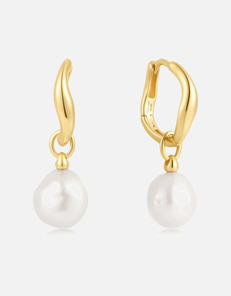 Freshwater Pearl Drop Hoops