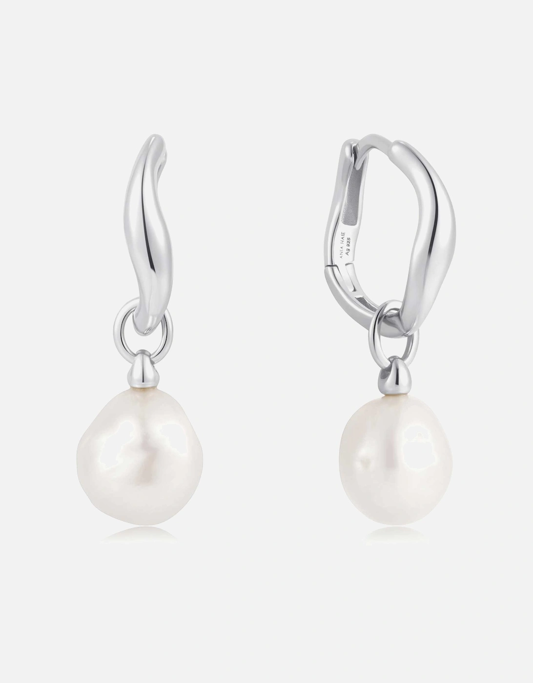 Freshwater Pearl Drop Hoops, 4 of 3