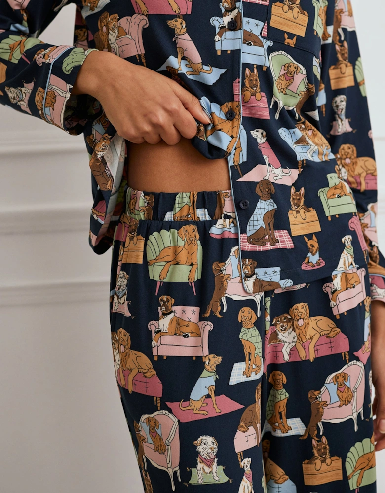 Dogs Night In Print Pyjama Set