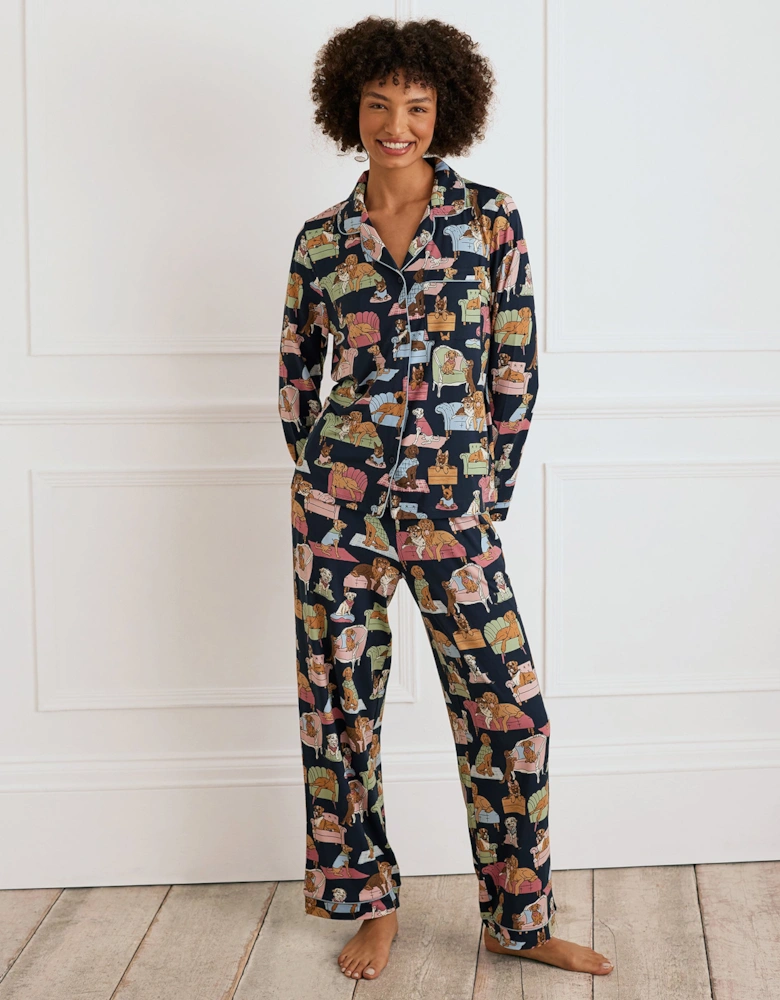 Dogs Night In Print Pyjama Set