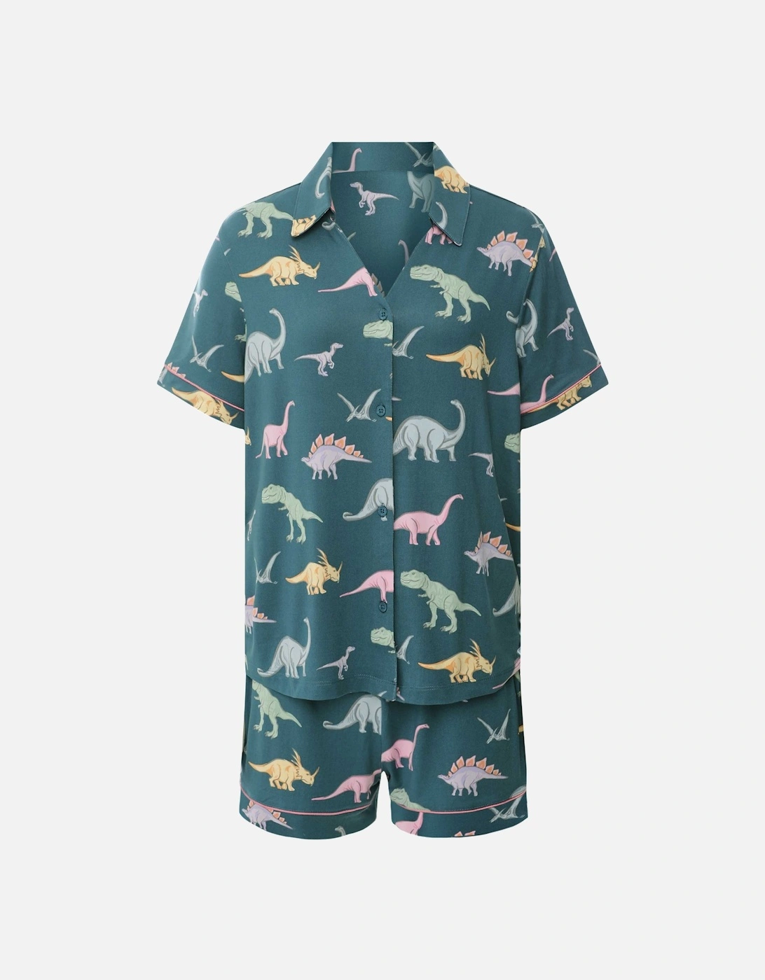 Dinosaur Print Short Pyjama Set, 6 of 5