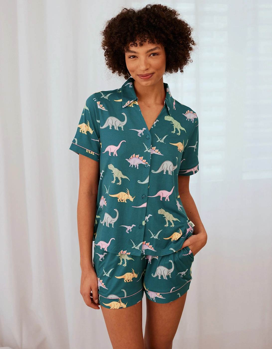 Dinosaur Print Short Pyjama Set