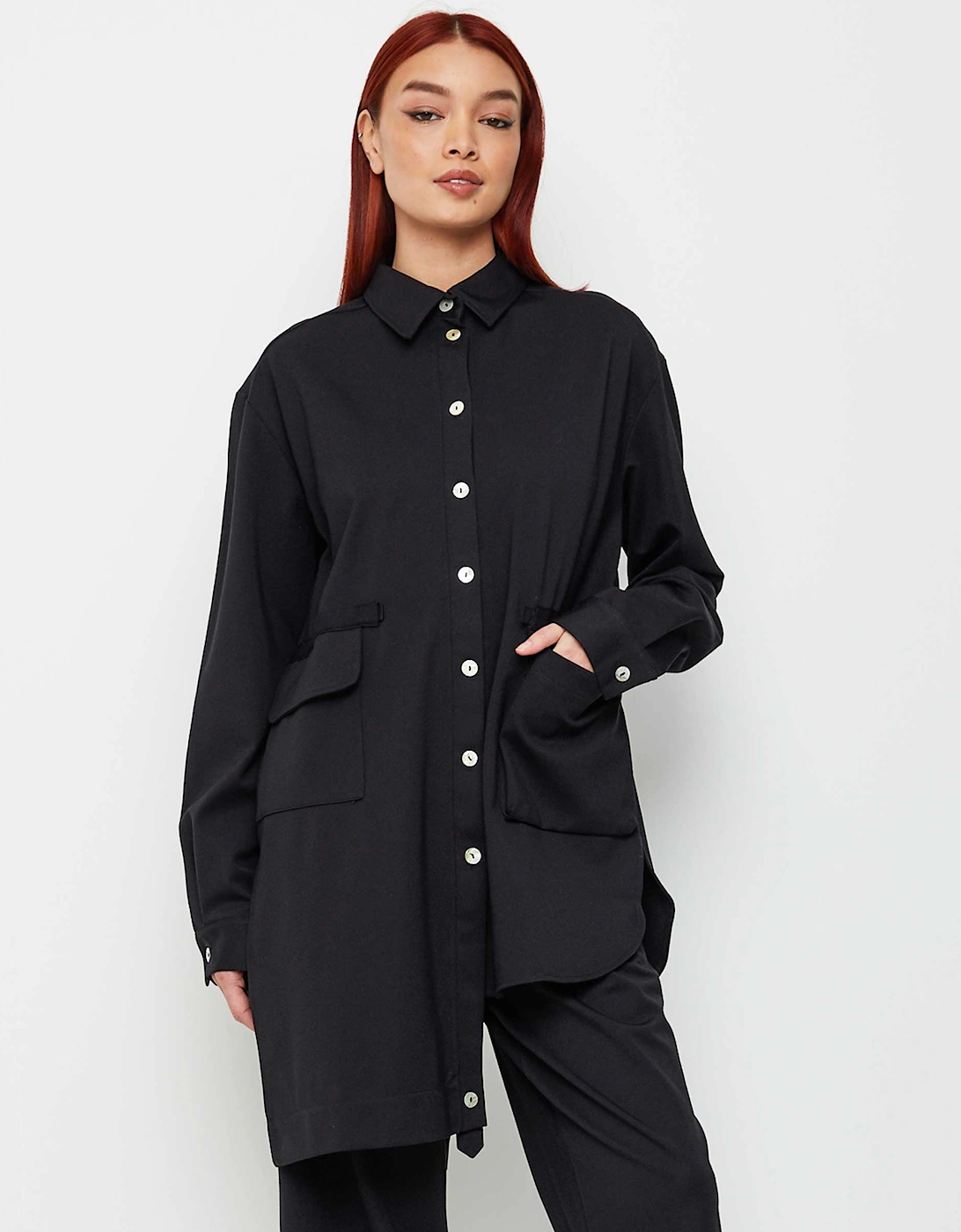 Long Asymmetrical Hem Shirt