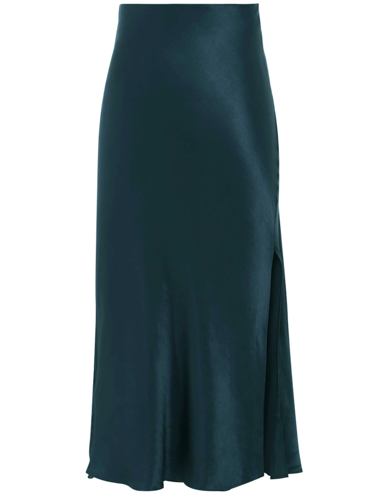 Maya Satin Midi Skirt