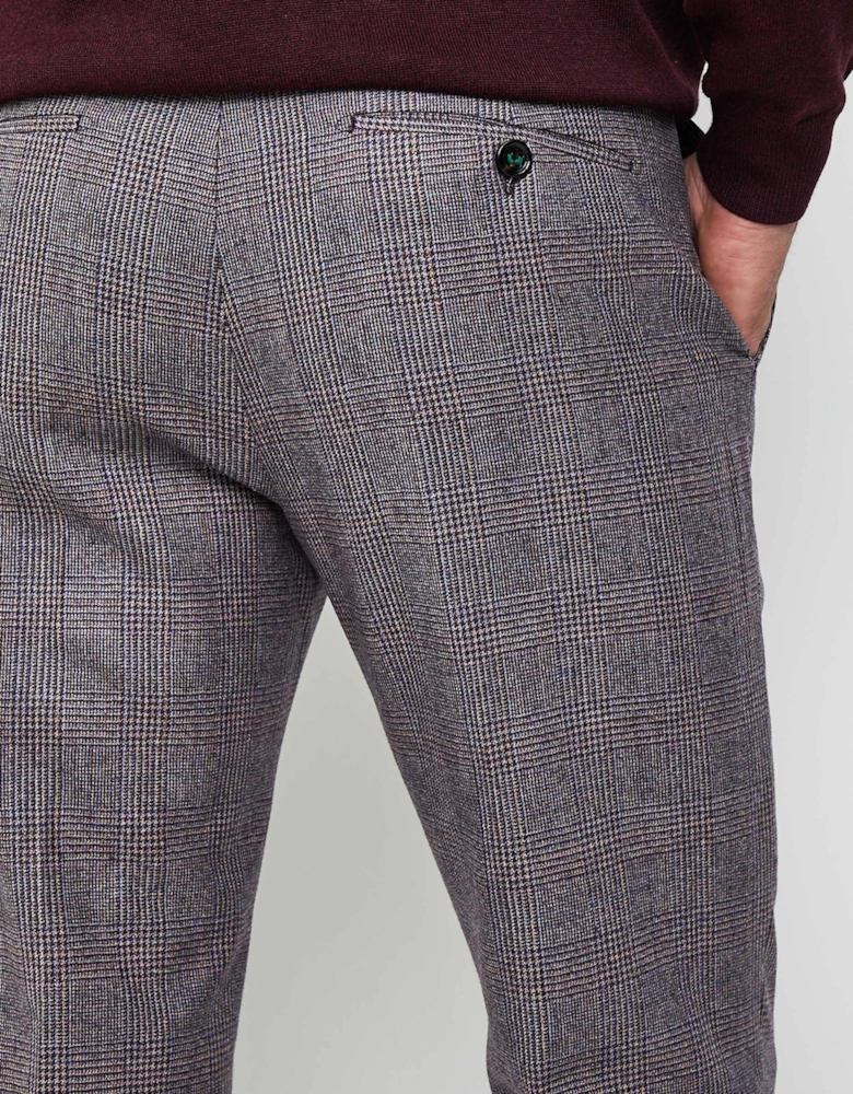 Slim Fit POW Check Trousers