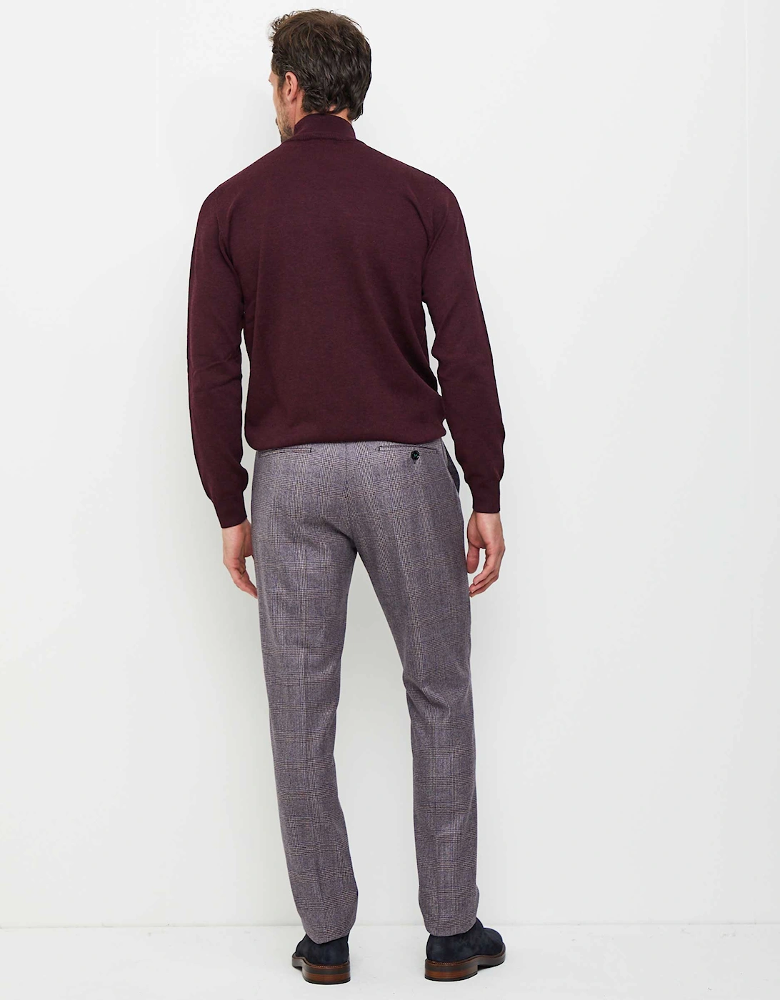 Slim Fit POW Check Trousers