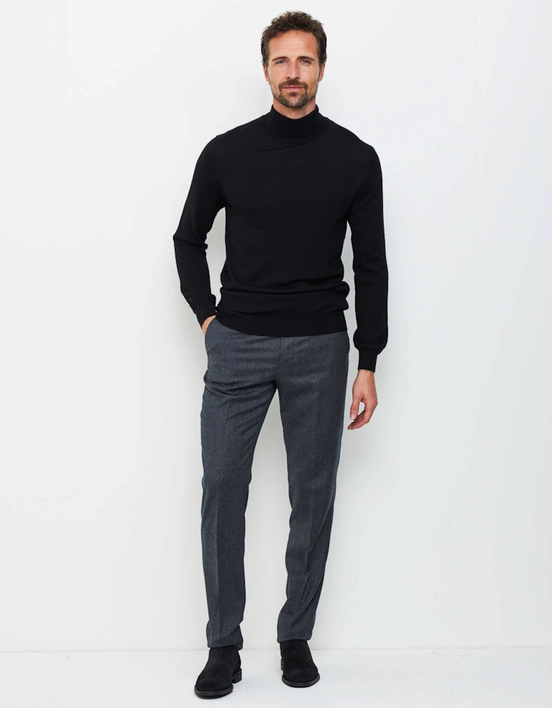 Slim Fit Virgin Wool Trousers