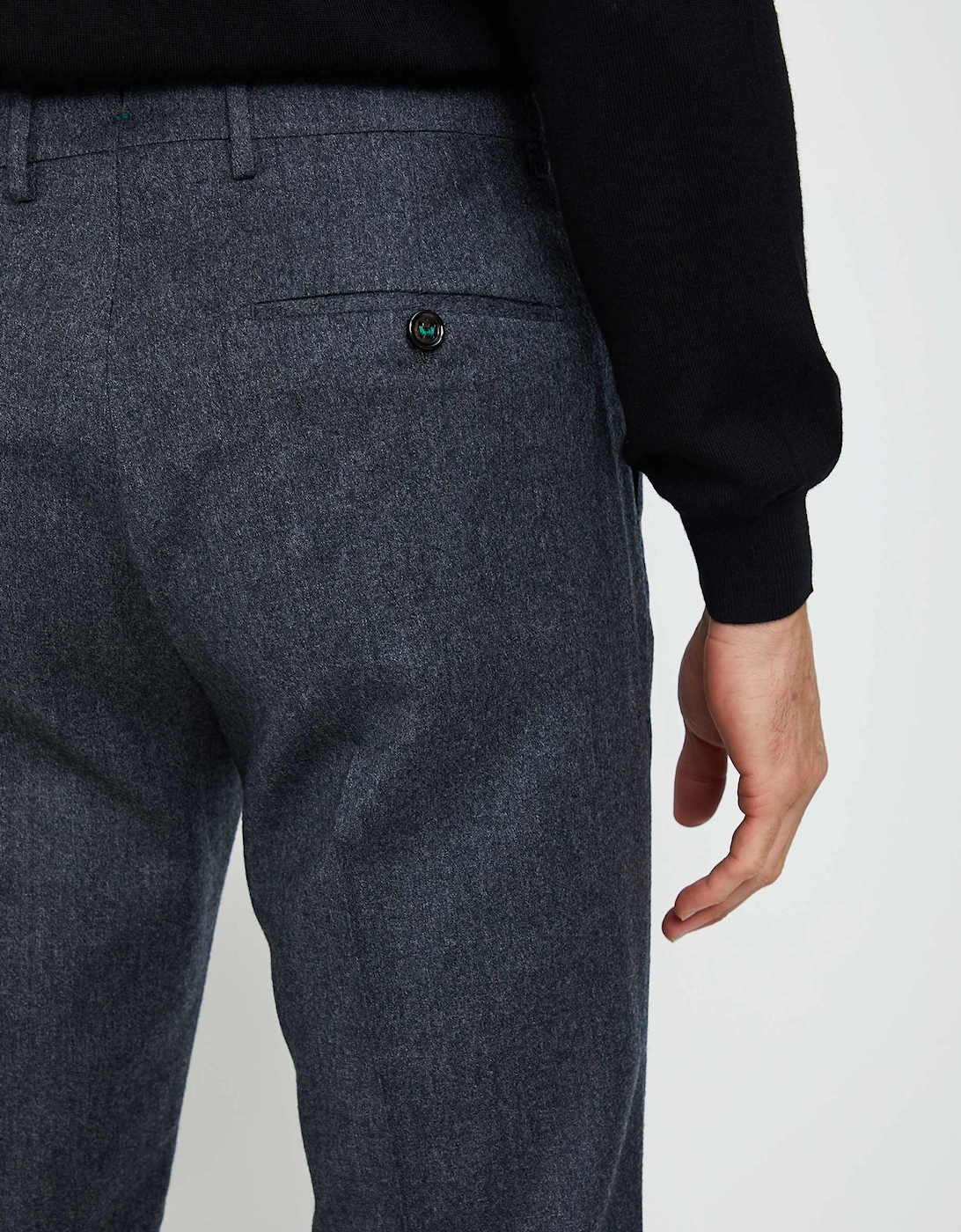 Slim Fit Virgin Wool Trousers