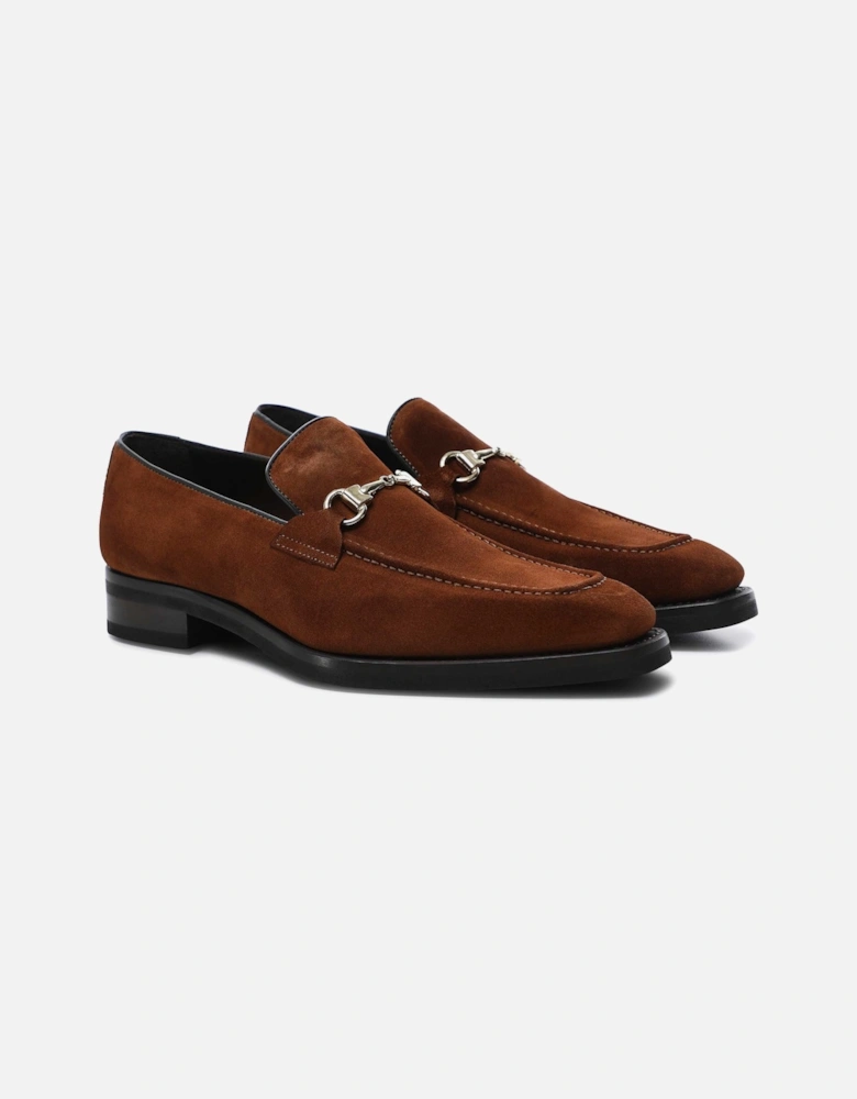 Suede Horsebit Loafers