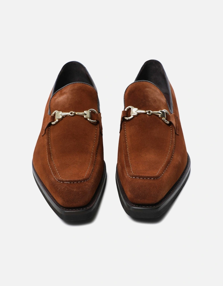 Suede Horsebit Loafers