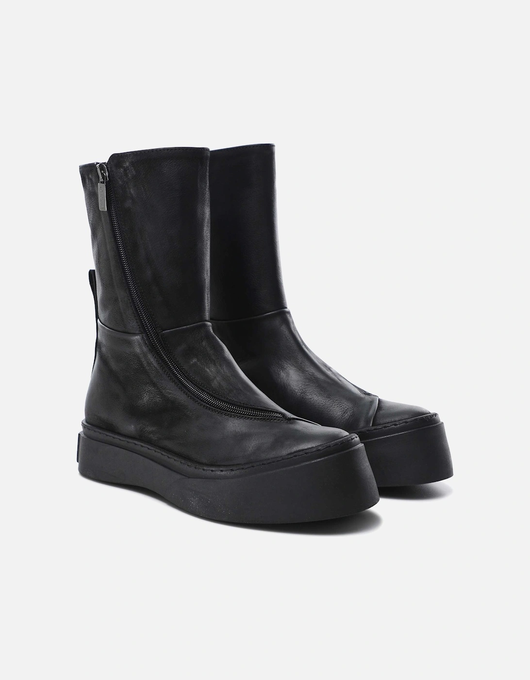 Curved Zip Ankle Boots, 7 of 6