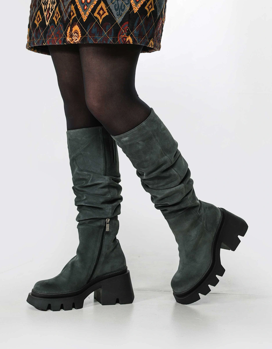 Crinkle Long Boots