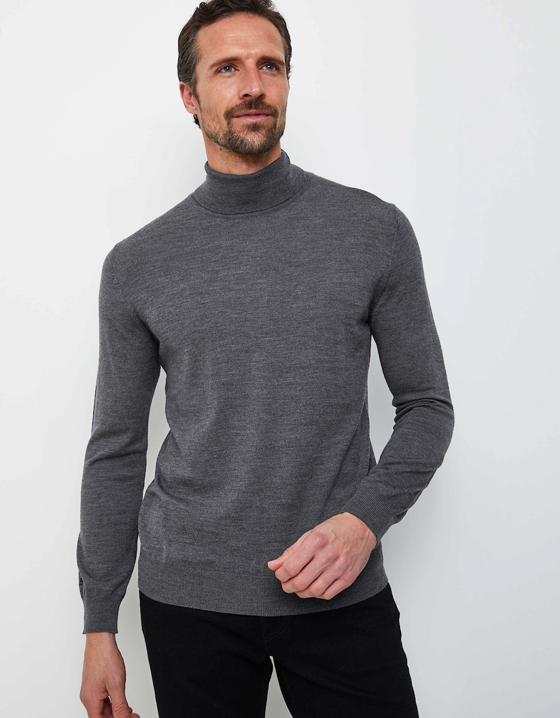 Merino Roll Neck Jumper