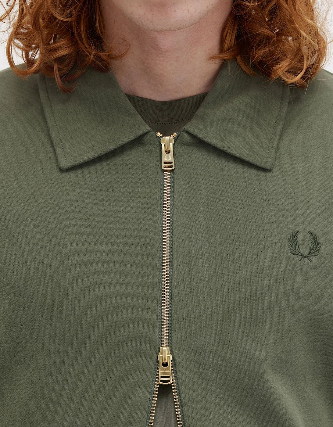 Zip-Through Collar Sweatshirt