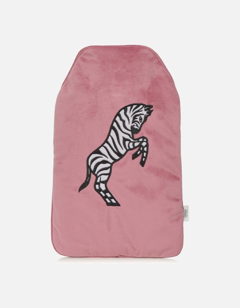 Velvet Zebra Hot Water Bottle