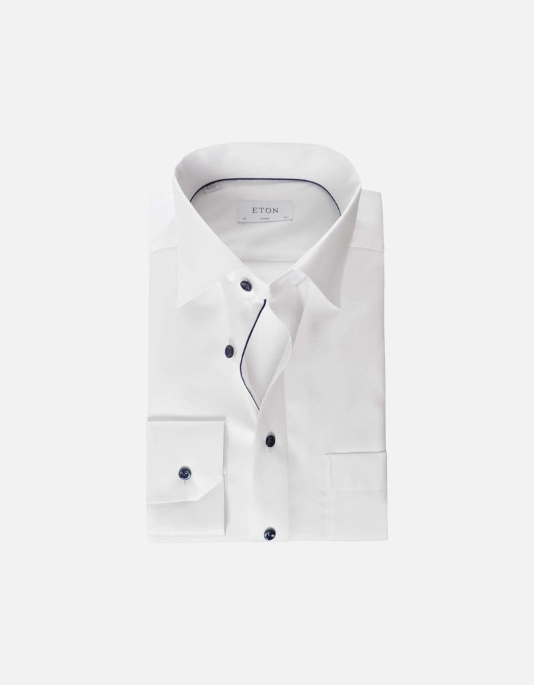 Classic Fit Contrast Button Shirt