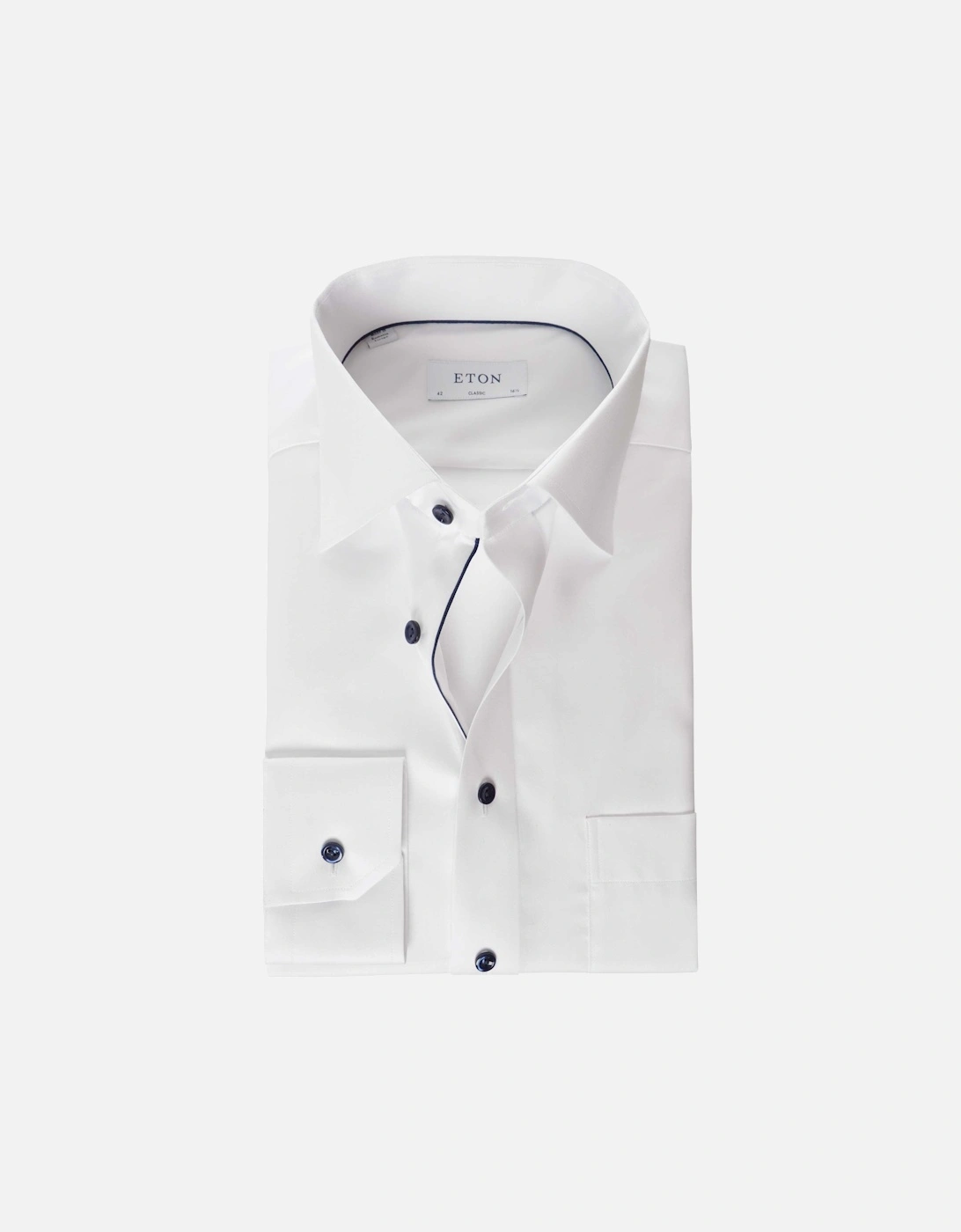 Classic Fit Contrast Button Shirt, 4 of 3