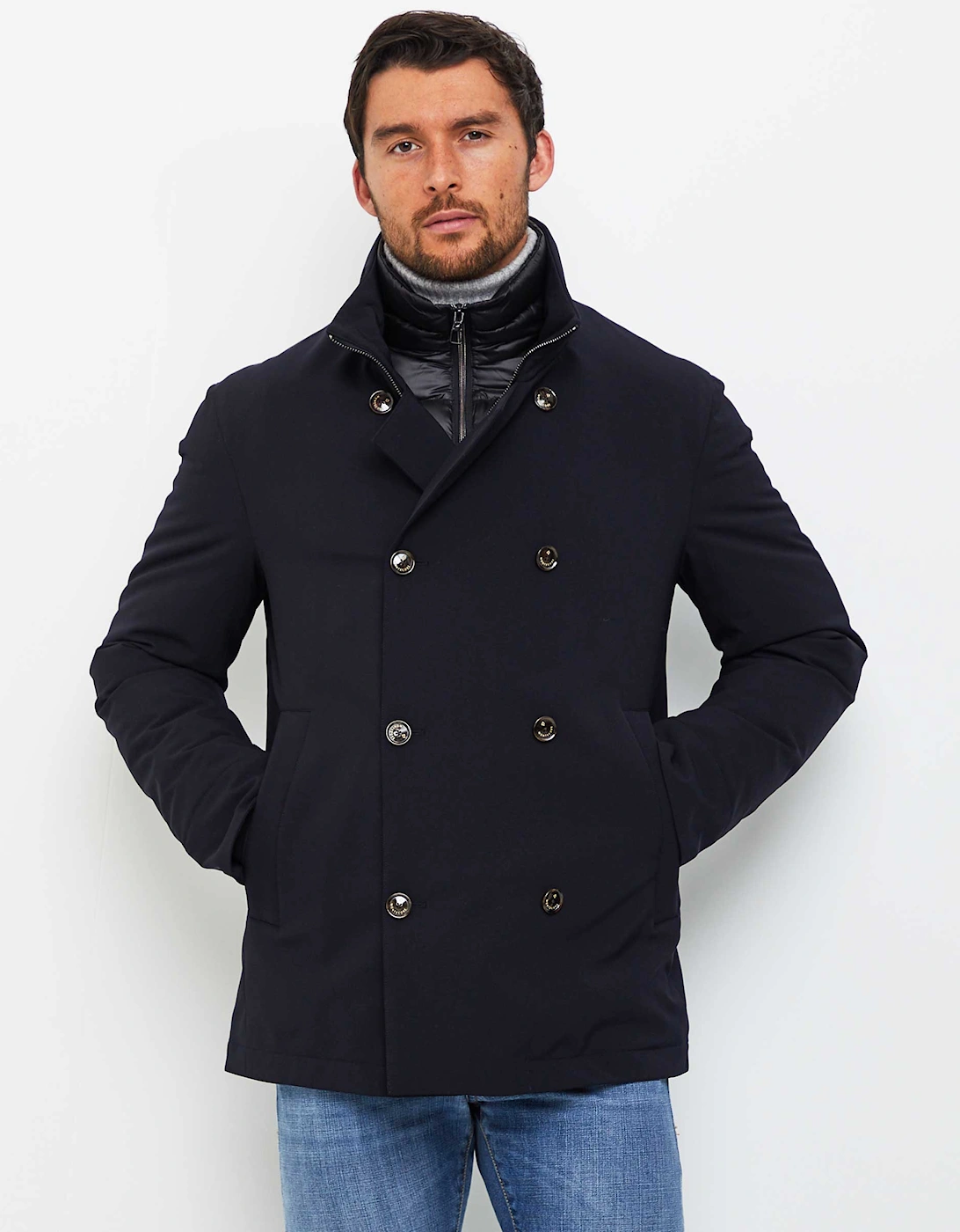 Water-Resistant Down Peacoat