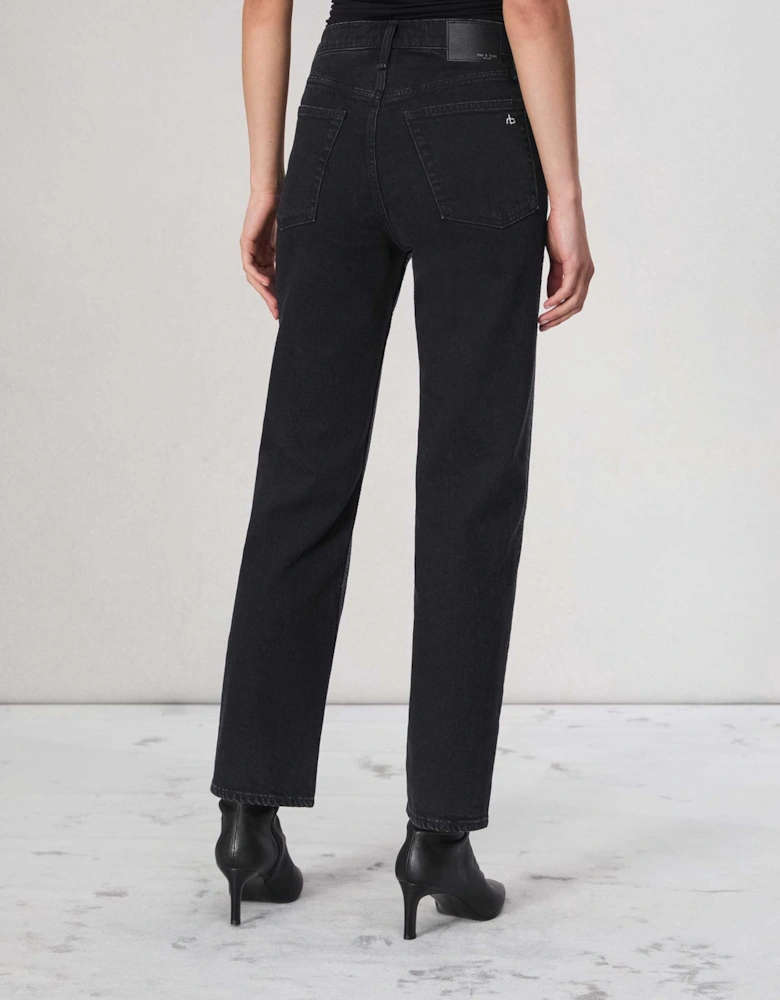 Harlow Rhinestone-Embellished Straight Jeans